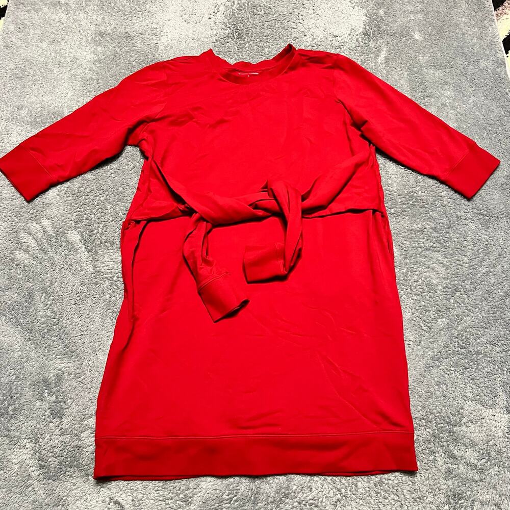Universal Standard Misa Jersey Dress Women's Size Small 14-17 Red Belted